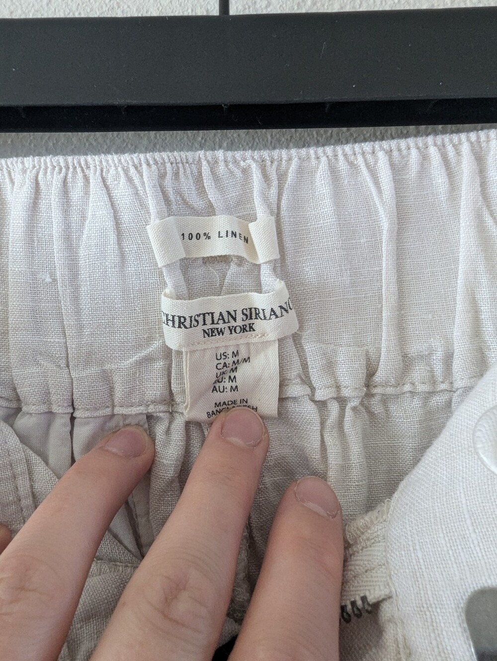 100% Linen Belted Shorts - Picture 5 of 7